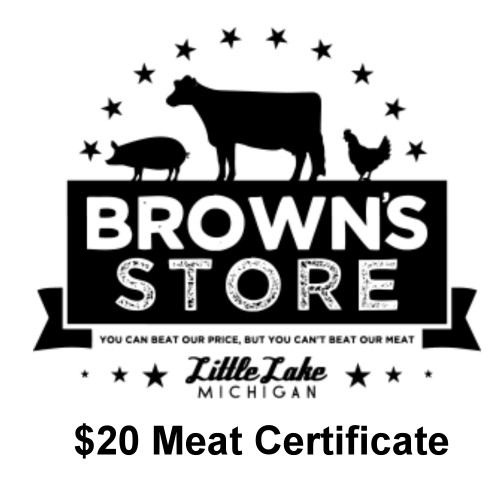 $20 Meat Certificate 